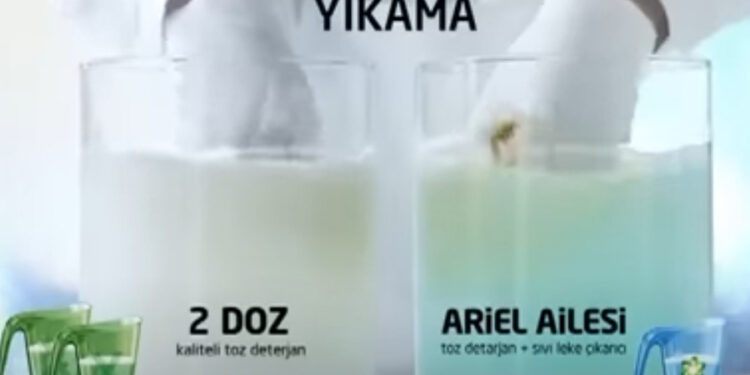 Ariel’in ‘tek yıkamada çıkar’ dediği leke 8 yıkamada çıktı; 2 milyon 200 bin lira ceza kesildi
