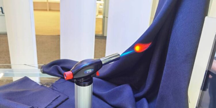 Bu kumaş 3 bin santigrat dereceye kadar dayanıyor