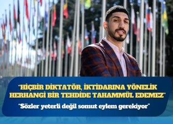 CNN’e konuşan Enes Freedom: “Hiçbir diktatör, iktidarına yönelik herhangi bir tehdide tahammül edemez”
