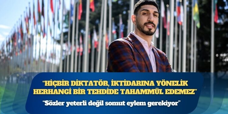 CNN’e konuşan Enes Freedom: “Hiçbir diktatör, iktidarına yönelik herhangi bir tehdide tahammül edemez”