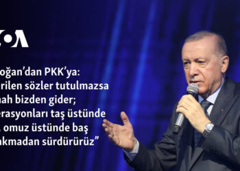 Erdoğan’dan PKK’ya: “Verilen sözler tutulmazsa günah bizden gider; operasyonları taş üstünde taş, omuz üstünde baş bırakmadan sürdürürüz”