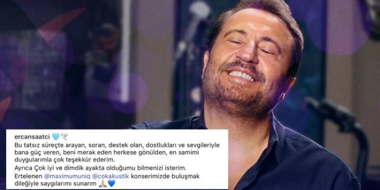 Ercan Saatçi'den serbest kaldıktan sonra ilk paylaşım