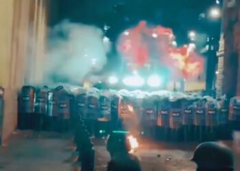 Erdoğan, Gürcistan’daki eylemleri, Saraçhane'den olduğu iddiasıyla paylaştı