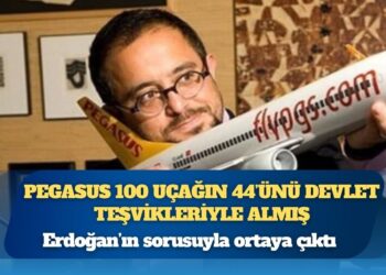 Erdoğan’ın sorusuyla ortaya çıktı: Pegasus 100 uçağın 44’ünü devlet teşvikleriyle almış