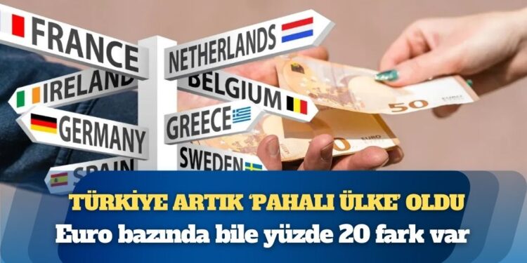 Euro bazında bile yüzde 20 fark var: Türkiye artık ‘pahalı ülke’ oldu