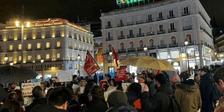 İspanya'nın Başkenti Madrid'de 'İmamoğlu' Eylemi