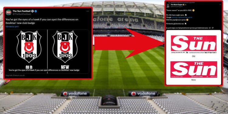Logo Değişimi İngiliz Medyasının Diline Düştü! The Sun Pas Attı, Siyah Beyazlılar Boş Geçmedi