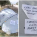 Mahkemenin kira artış kararını protesto için adliyenin karşısına çadır kurdu; "Gerekirse açlık grevine başlayacağım!"