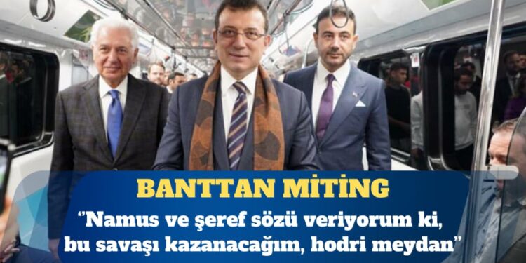 Metro istasyonlarında İmamoğlu’nun konuşması yayınlanıyor: Bu savaşı kazanacağım, hodri meydan