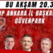Özgür Özel Saraçhane'de, Mansur Yavaş Güvenpark'ta olacak