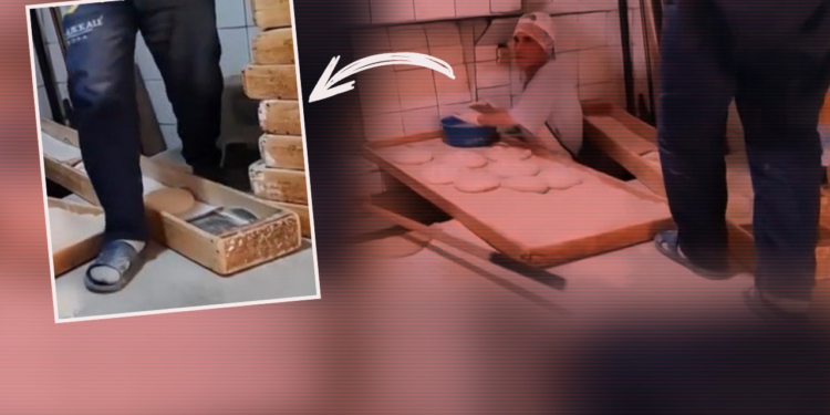 Ramazan'da Pide Tezgahında Skandal Görüntüler! Görenlerin Midesi Bulandı