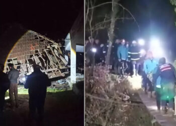 Sinop’ta heyelan: 3 ev, 1 samanlık yıkılırken 4 kişi yaralandı