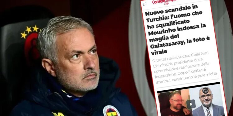Tartışmalar Ülke Sınırını Aştı: Mourinho'ya Ceza Veren Kişi Galatasaray Formasıyla