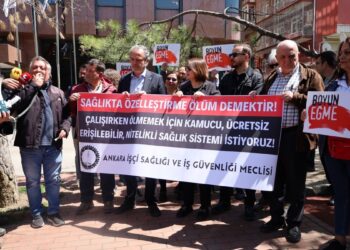 Güven Hastanesi önünde iş cinayeti protestosu