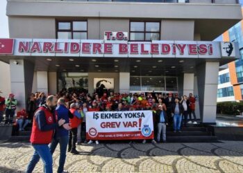 İzmir’de belediye işçileri eylemde