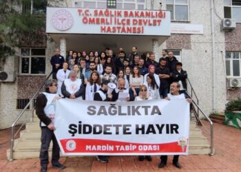 Mêrdîn’de bir doktorun darp edilmesi protesto edildi