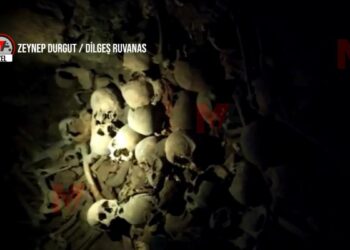 İlk kez MA görüntüledi: Kilisenin altında yüzlerce kafatası ve kemik çıktı