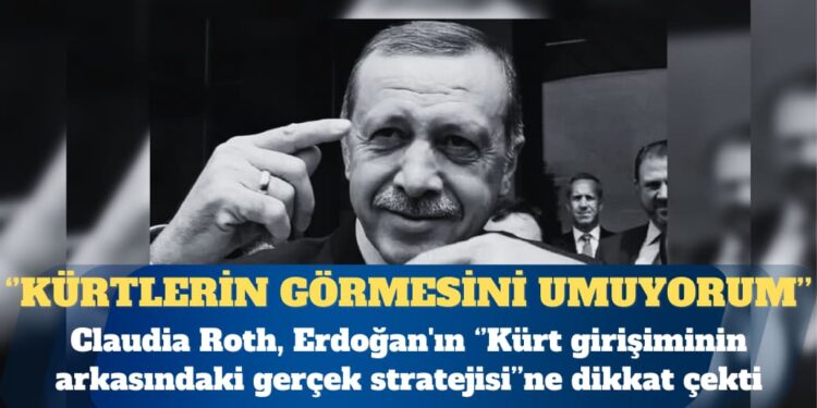 Almanya Kültür Bakanı Claudia Roth: Kürtlerin Erdoğan’ın Kürt girişiminin arkasındaki gerçek stratejiyi görmesini umuyorum