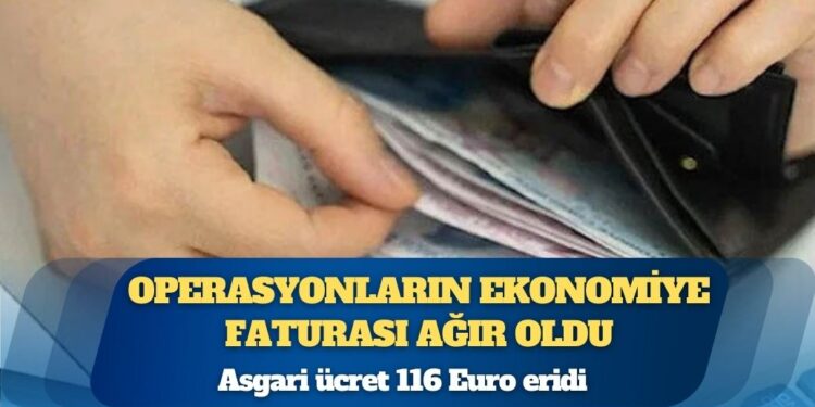 İmamoğlu operasyonlarının faturası: Asgari ücret 116 Euro eridi