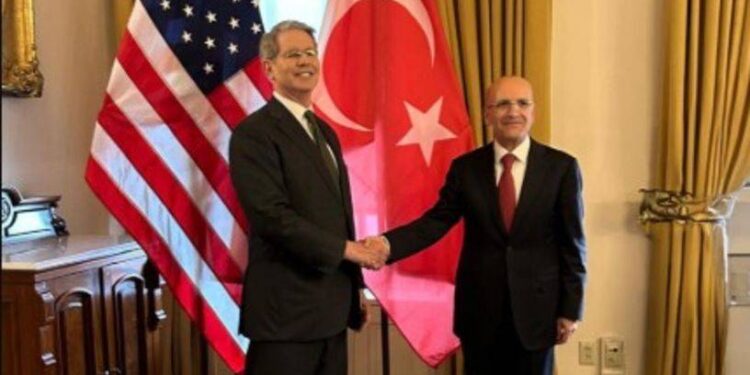 Bakan Şimşek, ABD Hazine Bakanı Bessent ile görüştü