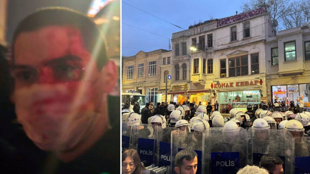 CHP'nin Tünel Meydanı'ndaki Filistin yürüyüşüne polis sert müdahale etti; parti, suç duyurusunda bulunacaklarını açıkladı
