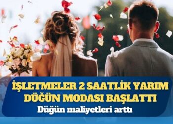 Düğün maliyetleri arttı: İşletmeler 2 saatlik yarım düğün modası başlattı