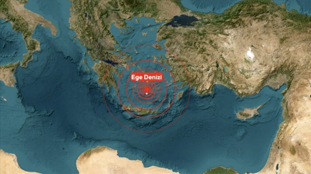 Ege Denizi'nde Peş Peşe Deprem
