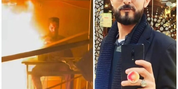 Gazeteci çadırda diri diri yandı