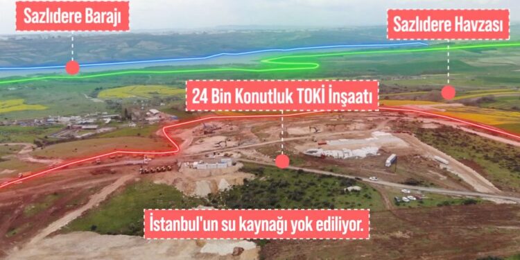 İmamoğlu: Kanal İstanbul için Sazlıdere Barajı etrafında 24.000 konut inşa ediliyor