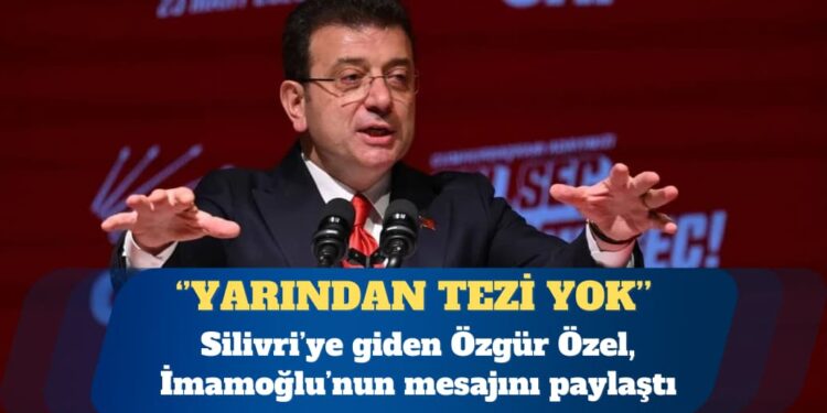 İmamoğlu: Yaptıklarının farkındayım, yarından tezi yok açıklayacağım