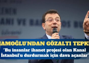 İstanbul Büyükşehir Belediyesi Başkanı Ekrem İmamoğlu: Bu insanlar ihanet projesi olan Kanal İstanbul’u durdurmak için dava açan insanlar