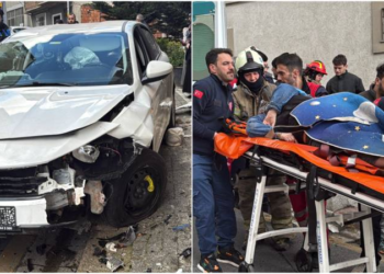 İstanbul'da feci kaza; otomobilin çarptığı kadının bacağı koptu, hastanede hayatını kaybetti