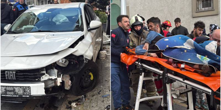 İstanbul'da feci kaza; otomobilin çarptığı kadının bacağı koptu, hastanede hayatını kaybetti