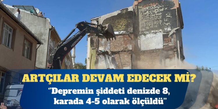 Kandilli Rasathanesi: Depremin şiddeti denizde 8, karada 4-5 olarak ölçüldü