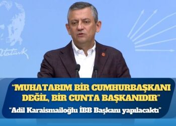 Özgür Özel: “Muhatabım bir cumhurbaşkanı değil, bir cunta başkanıdır”