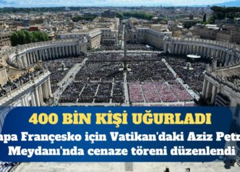 Papa’nın cenazesini 400 bin kişi uğurladı