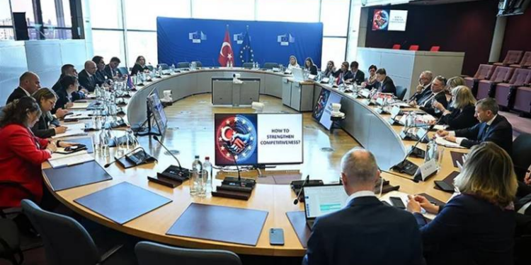 'Türkiye-AB Yüksek Düzeyli Ekonomik Diyaloğu Toplantısı' başladı: Bakan Şimşek de katıldı