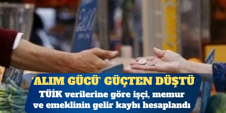 TÜİK verilerine göre asgari ücretin alım gücü 2 bin 224 TL eridi