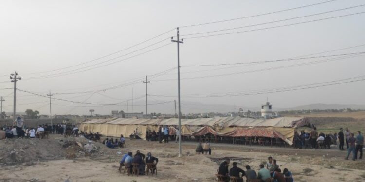 Ambargoya karşı çadır eylemi 5’inci gününde