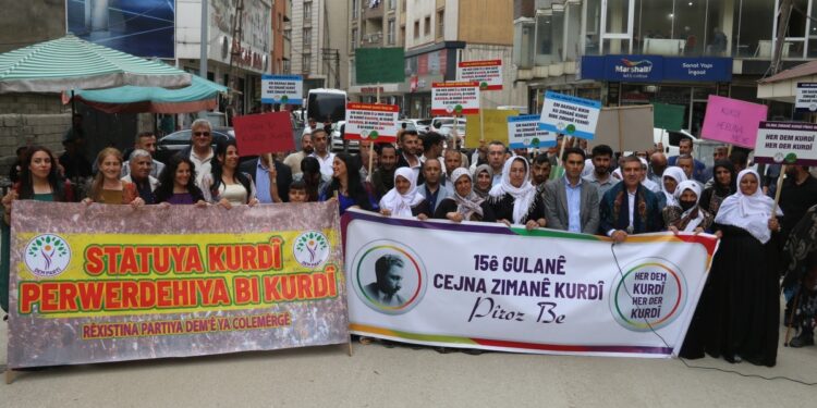 3 kentte eylem: Kürtçe resmi ve eğitim dili olmalı