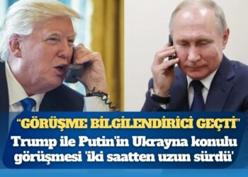 ABD Başkanı Donald Trump ile Rusya Devlet Başkanı Vladimir Putin’in Ukrayna konulu görüşmesi iki saatten uzun sürdü: “Görüşme bilgilendirici geçti”