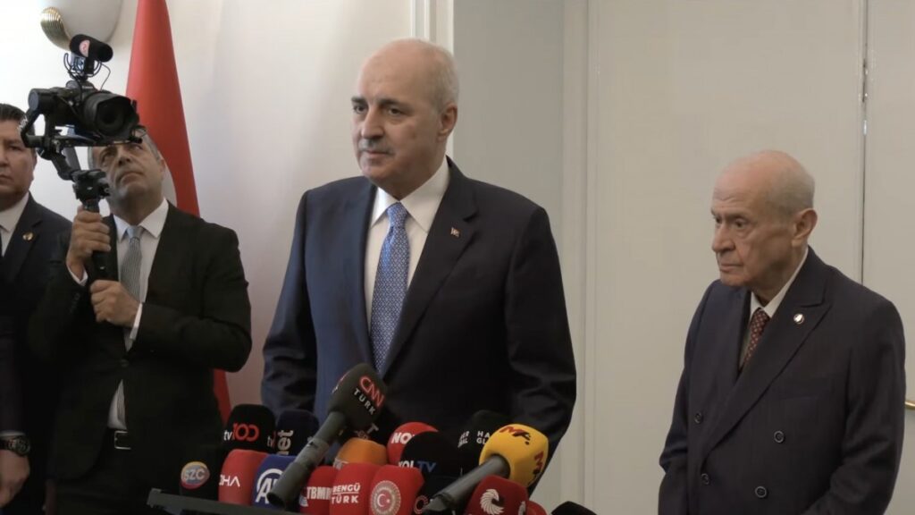 Bahçeli ile görüşen Kurtulmuş: Bundan sonra görev Meclis'e düşüyor
