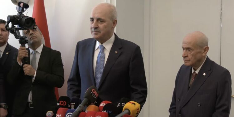 Bahçeli ile görüşen Kurtulmuş: Bundan sonra görev Meclis'e düşüyor