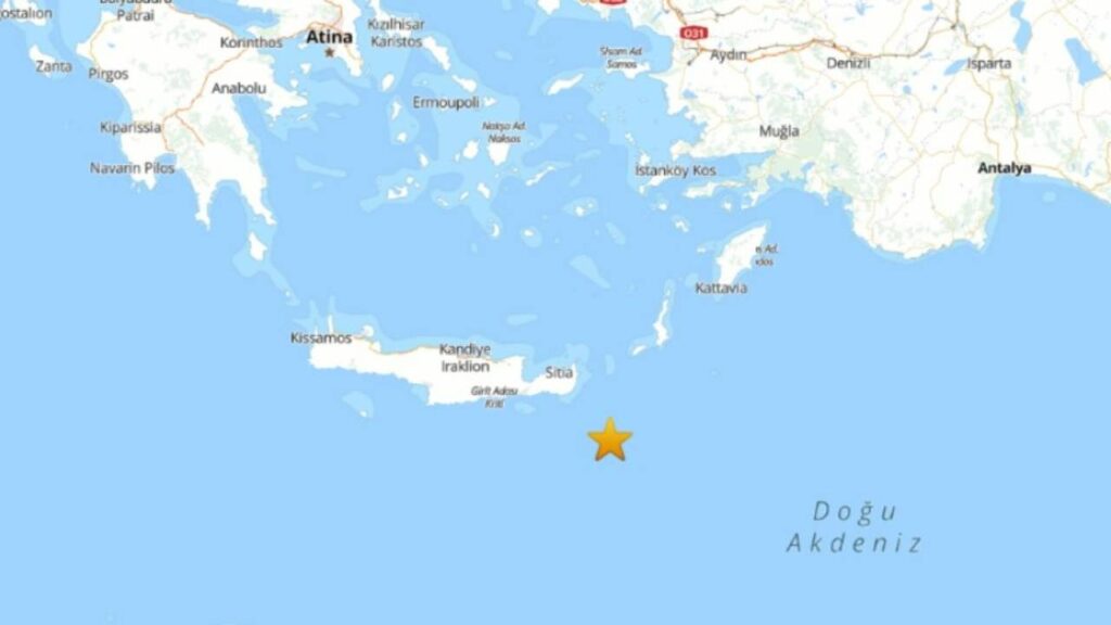 Datça'da 3.8 Büyüklüğünde Deprem