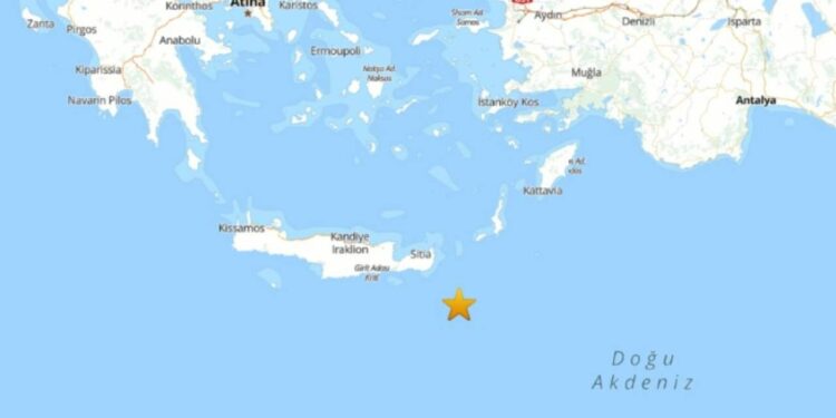 Datça'da 3.8 Büyüklüğünde Deprem