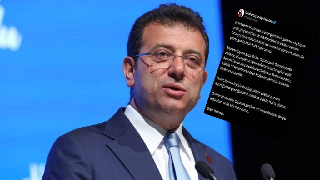 Devleti yöneten insanlar gençlere kin güdemez, bırakın gençlerimiz bu bayramda ailelerine kavuşsunlar