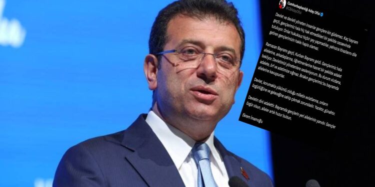 Devleti yöneten insanlar gençlere kin güdemez, bırakın gençlerimiz bu bayramda ailelerine kavuşsunlar