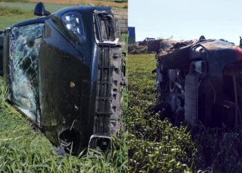 "Dur" ihtarında bulunan polise çarpıp kaçtıktan sonra kaza yaptı; saklandığı menfezde yakalandı