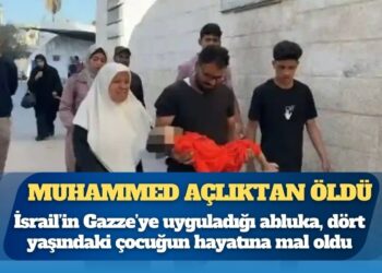 Gazze’de 4 yaşındaki Muhammed açlıktan öldü
