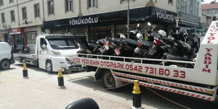 Isparta'da 55 Motosiklet Trafikten Men Edildi